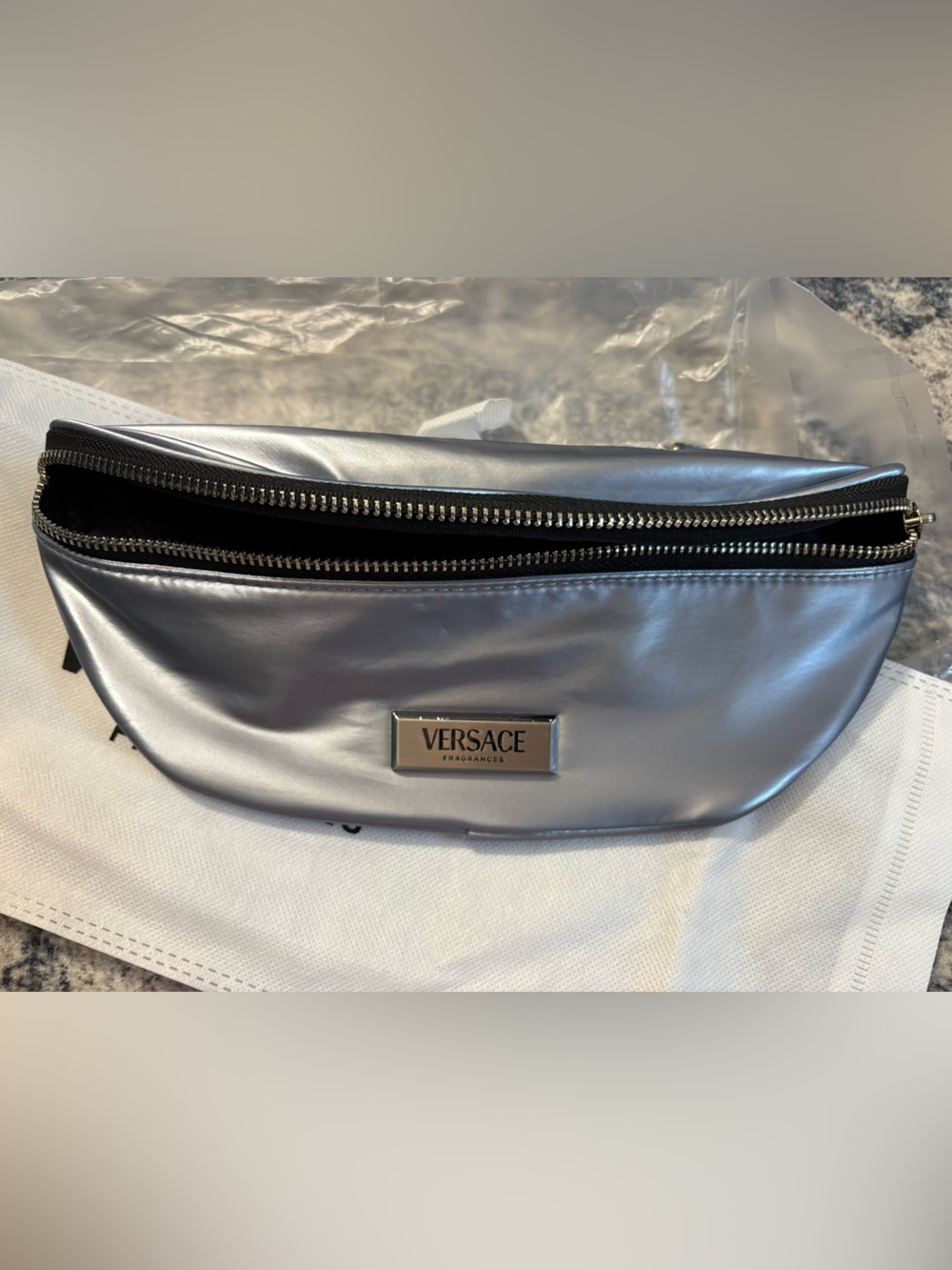 Versace Metallic Silver Fannie pack - Picture 2 of 5